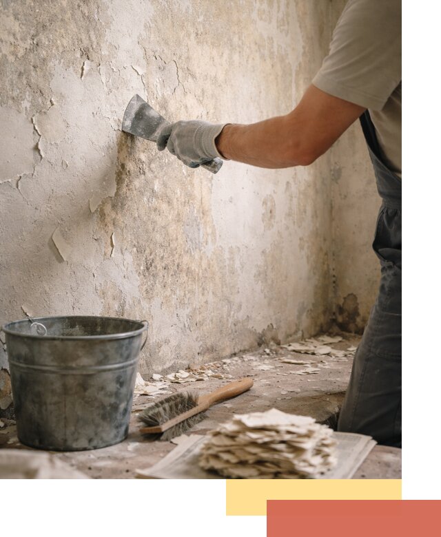 Удаление старой краски со стен в Черняховске качественно и быстро