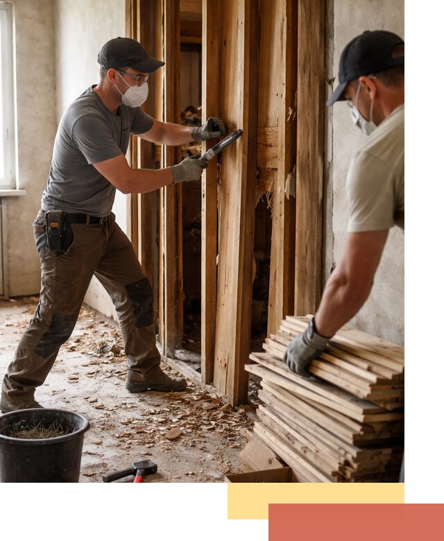 Демонтаж деревянных перегородок в Черняховске быстро и аккуратно