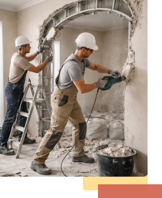 Демонтаж гипсокартонной арки в Черняховске быстро и аккуратно