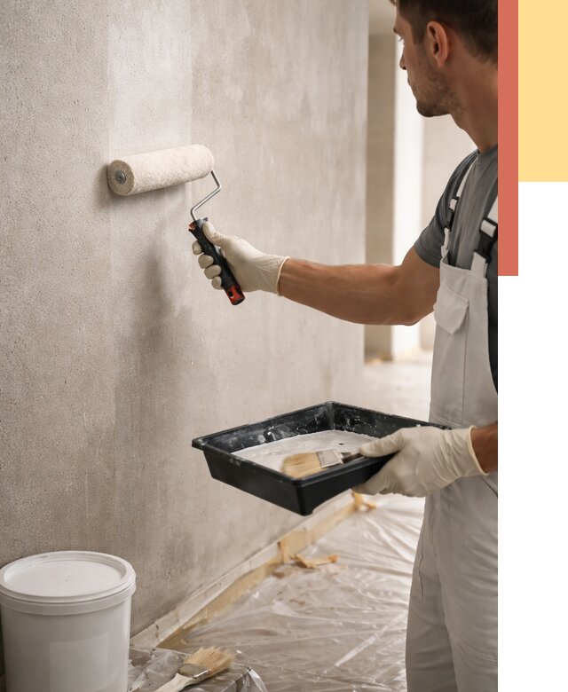 Грунтовка стен в Черняховске от 2306 руб. м2 — быстро, недорого, с материалом | ОТДЕЛОЧНИК-Чрх