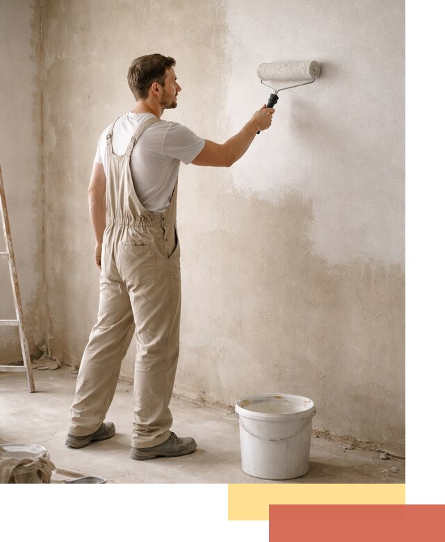 Грунтовка стен под отделку в Черняховске профессиональным раствором
