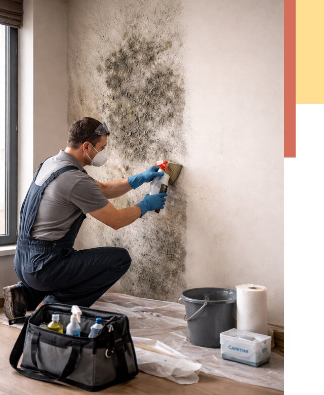 Удаление плесени со стен в Черняховске от 2253 руб. — быстро и недорого | ОТДЕЛОЧНИК-Чрх