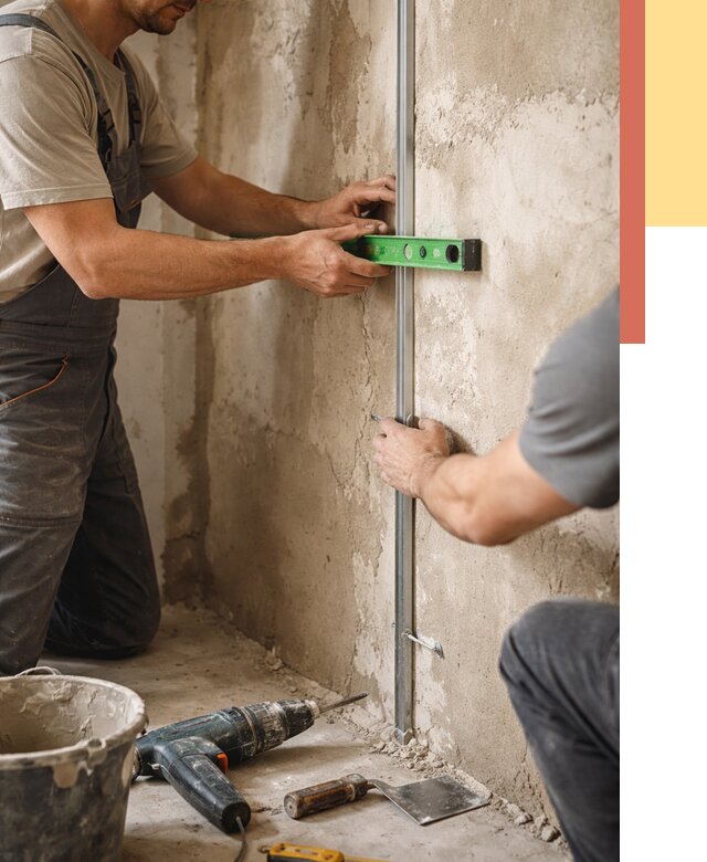 Установка штукатурных маяков в Черняховске от 7336 руб. — быстро и недорого | ОТДЕЛОЧНИК-Чрх