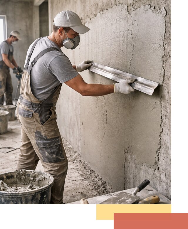 Штукатурка бетонных стен в Черняховске качественно и долговечно