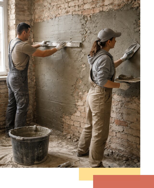 Штукатурка кирпичных стен в Черняховске — качественно и надежно