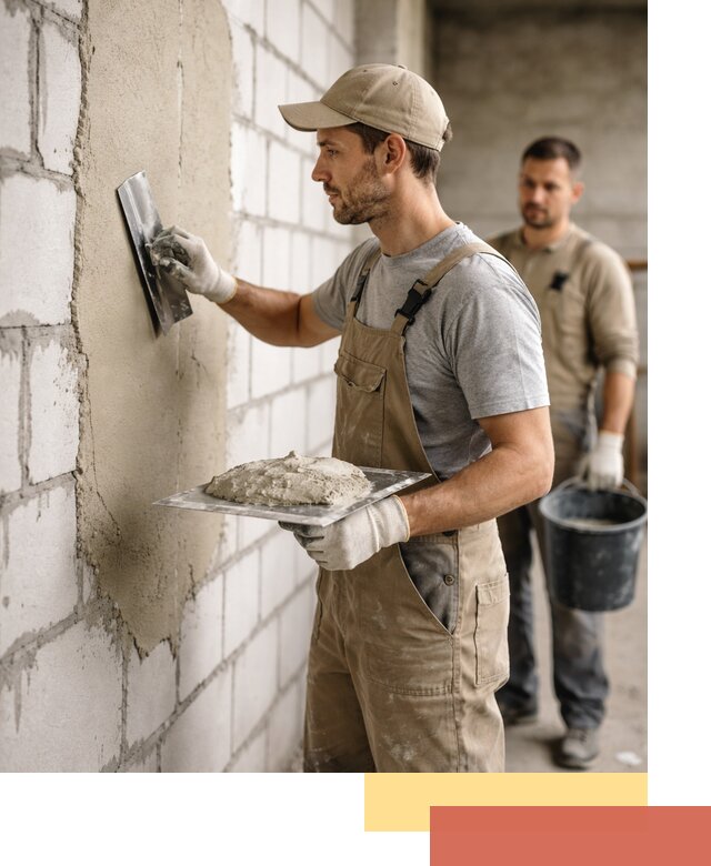 Штукатурка стен из газобетона в Черняховске под ключ