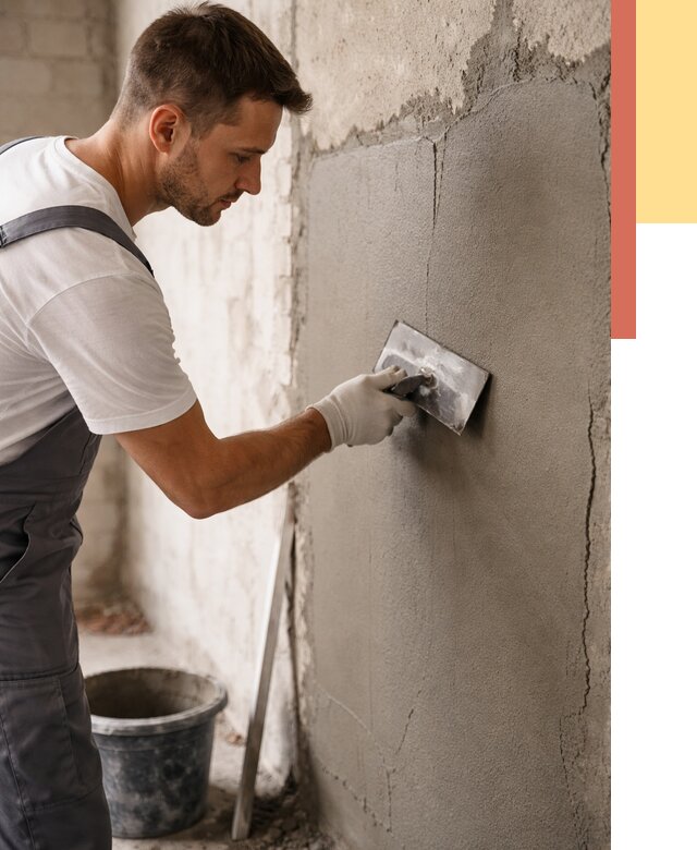 Штукатурка стен под плитку в Черняховске от 4402 руб./м2 — выравнивание под плитку | ОТДЕЛОЧНИК-Чрх