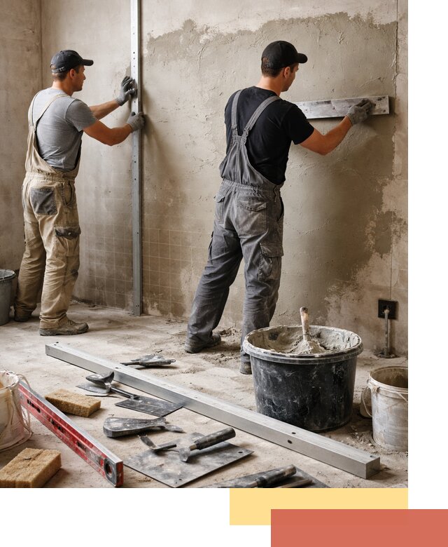 Профессиональная штукатурка стен под плитку в Черняховске