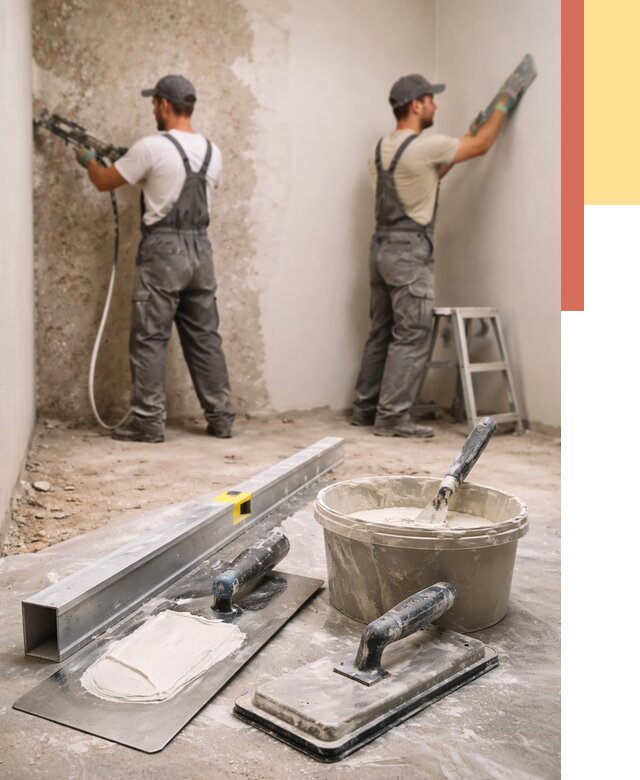 Штукатурка стен под обои в Черняховске от 4716 руб./м2 — выравнивание под обои | ОТДЕЛОЧНИК-Чрх