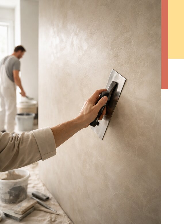 Венецианская штукатурка в Черняховске от 3668 руб/м² — нанесение стен под ключ | ОТДЕЛОЧНИК-Чрх