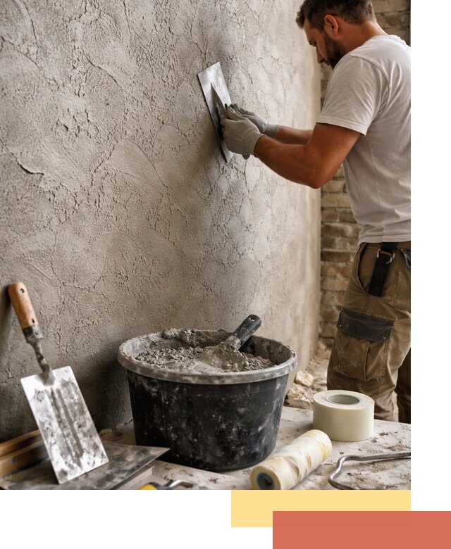 Декоративная штукатурка лофт в Черняховске — отделка стен и потолков