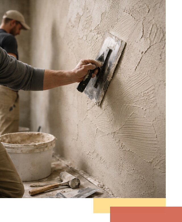 Фактурная штукатурка стен в Черняховске — монтаж, отделка, реставрация