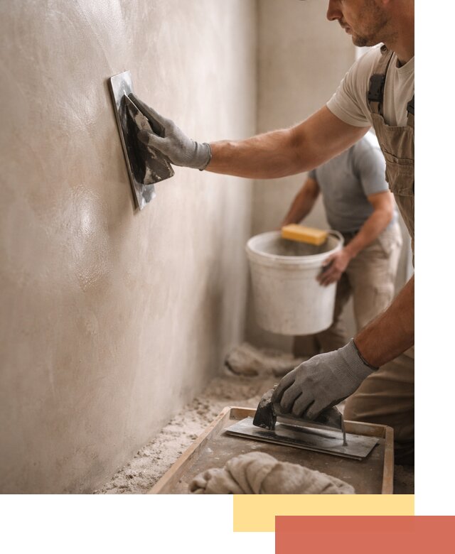 Нанесение марокканской штукатурки таделакт в Черняховске