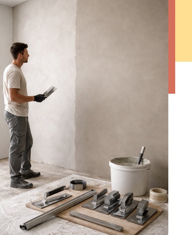 Нанесение микроцемента на стены в Черняховске от 3354 руб./м2 под ключ | ОТДЕЛОЧНИК-Чрх