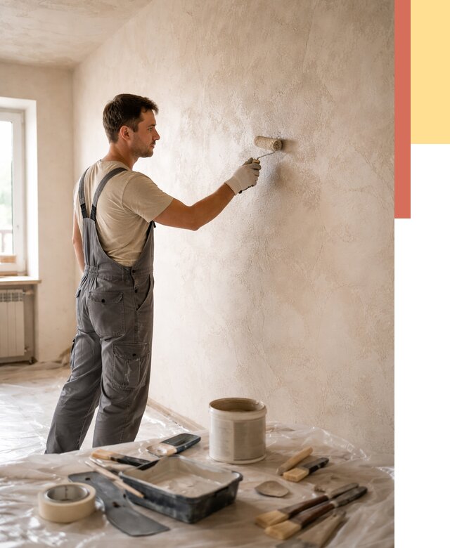 Нанесение лессирующей краски по декоративке в Черняховске от 1834 руб. | ОТДЕЛОЧНИК-Чрх