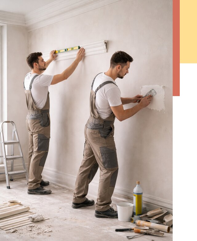 Монтаж лепнины на стены в Черняховске от 4716 руб. — недорого, быстро | ОТДЕЛОЧНИК-Чрх