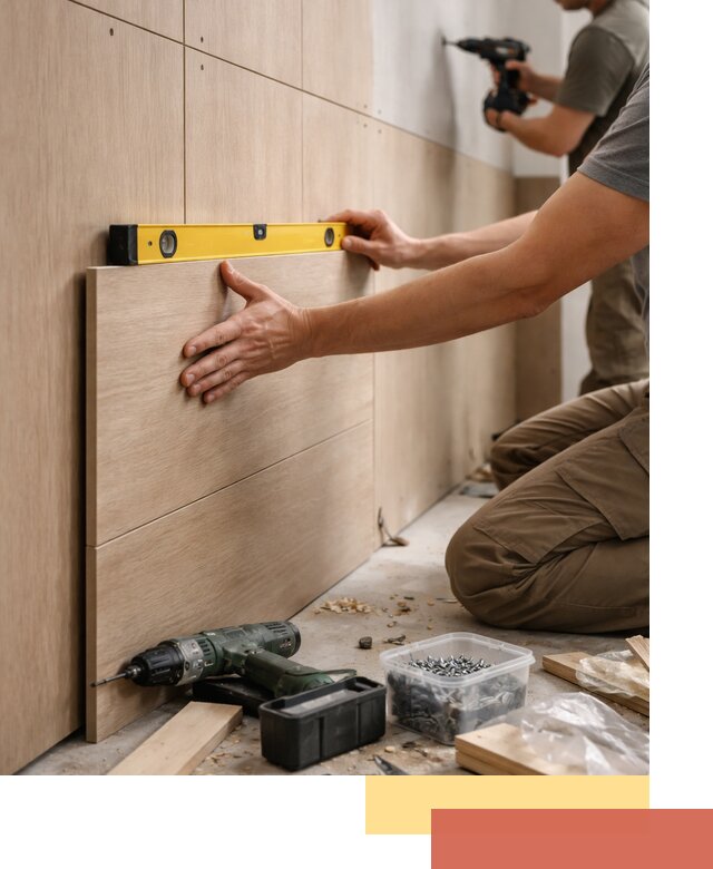 Профессиональный монтаж МДФ панелей на стены в Черняховске