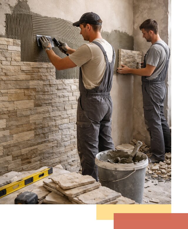 Монтаж искусственного камня в Черняховске — облицовка стен и фасадов