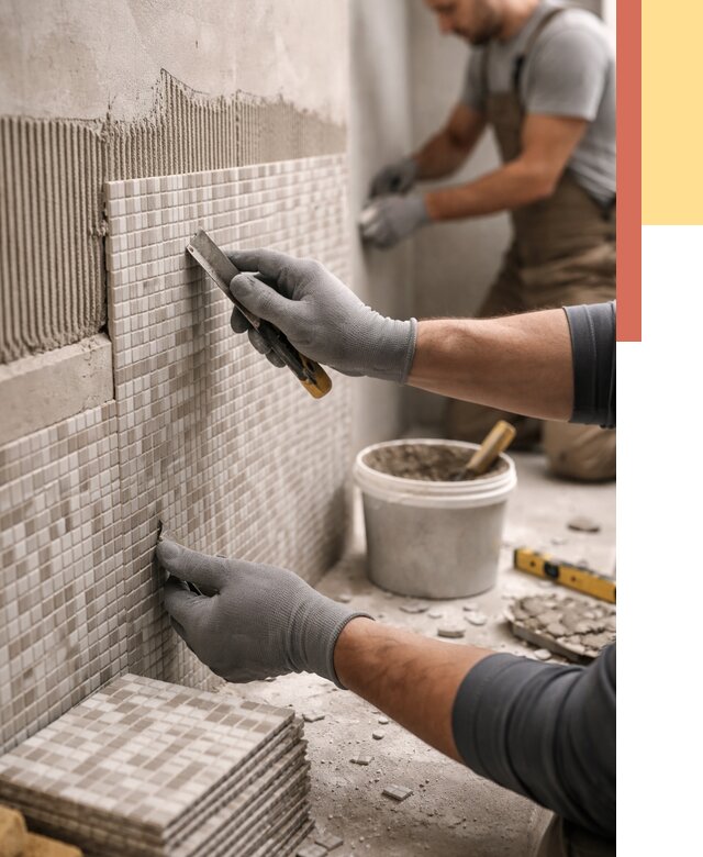 Облицовка стен мозаикой в Черняховске от 3354 руб/м2 — укладка мозаики на стены | ОТДЕЛОЧНИК-Чрх