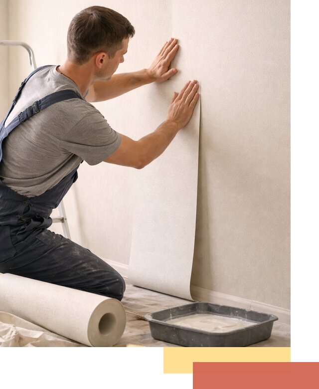 Поклейка флизелиновых обоев в Черняховске качественно и быстро