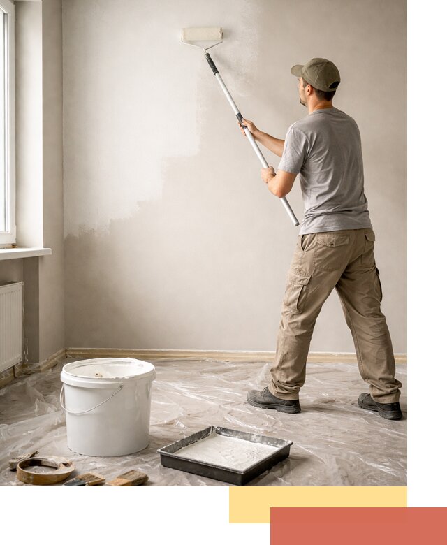 Покраска стен латексной краской в Черняховске качественно и быстро