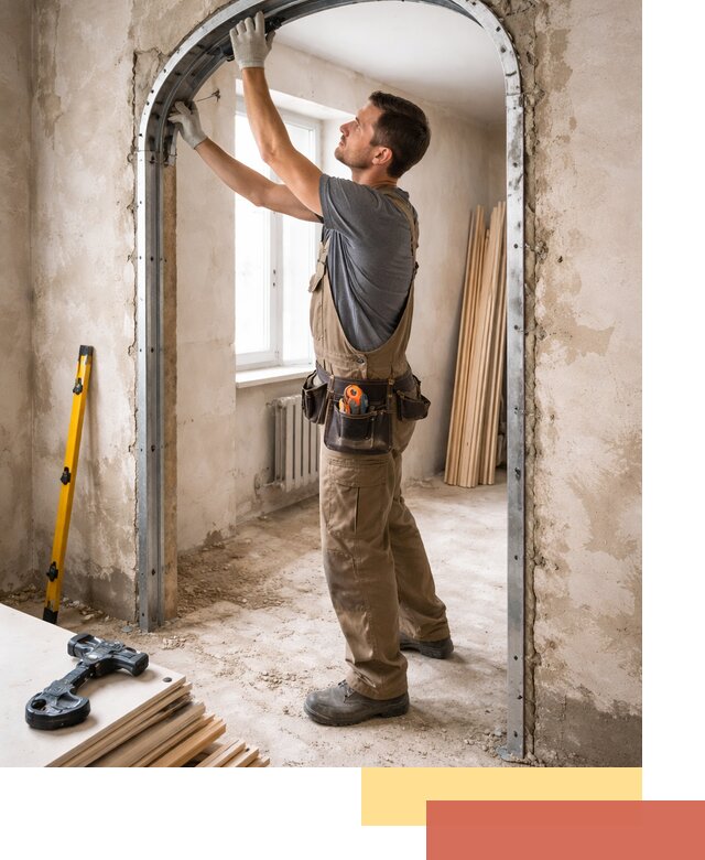 Устройство арочного проема в Черняховске под ключ