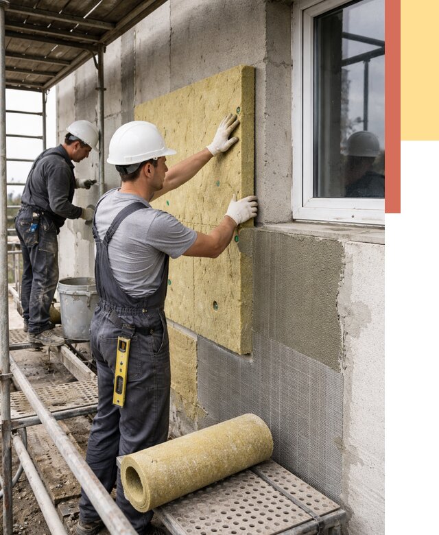 Утепление стен в Черняховске от 4506 руб. под ключ — быстро и недорого | ОТДЕЛОЧНИК-Чрх