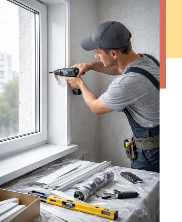 Установка пластиковых откосов в Черняховске от 2358 руб. | ОТДЕЛОЧНИК-Чрх монтаж, быстро и недорого