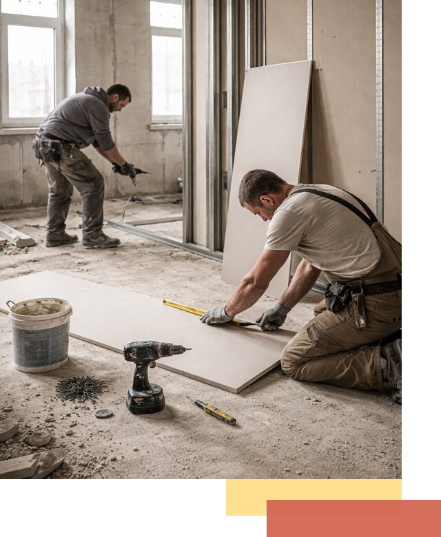 Кладка перегородок из ПГП под ключ в Черняховске