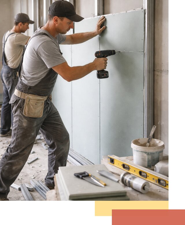 Кладка влагостойких перегородок ПГП в Черняховске