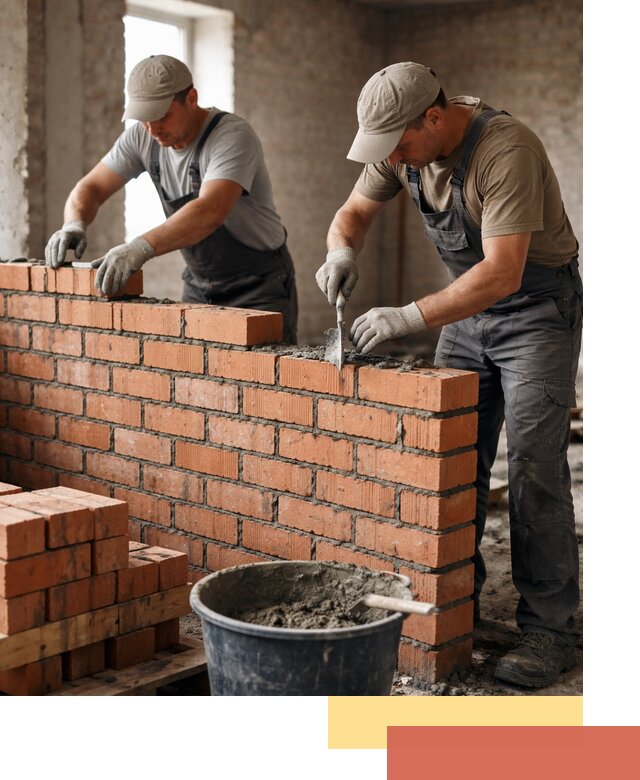 Кладка кирпичных перегородок под ключ в Черняховске