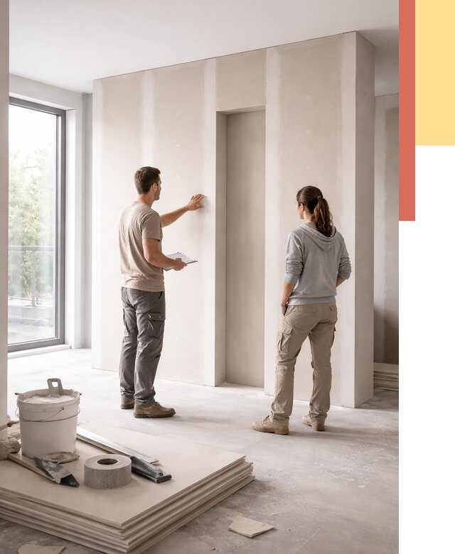 Зонирующая перегородка из гипсокартона в Черняховске от 2934 руб. под ключ | ОТДЕЛОЧНИК-Чрх