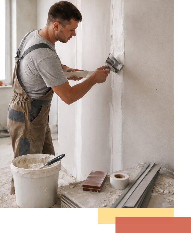 Шпаклевка перегородок из гипсокартона в Черняховске качественно и быстро