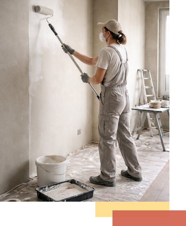 Покраска перегородок из гипсокартона в Черняховске качественно и недорого