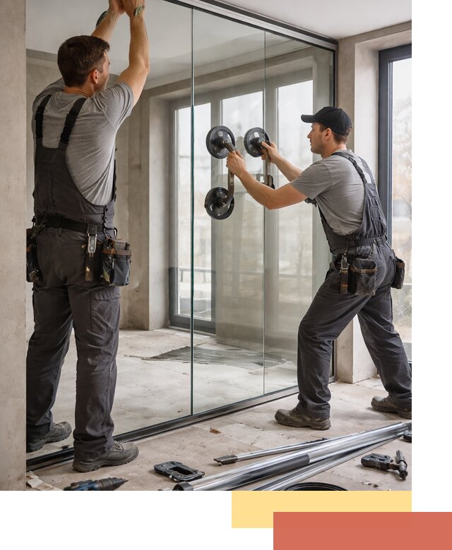 Цельностеклянные перегородки под ключ в Черняховске