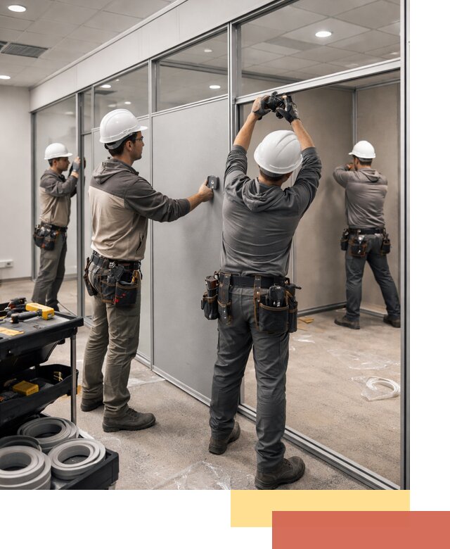 Мобильные офисные перегородки под ключ в Черняховске