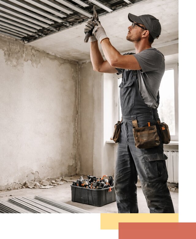 Демонтаж реечного потолка в Черняховске быстро и аккуратно