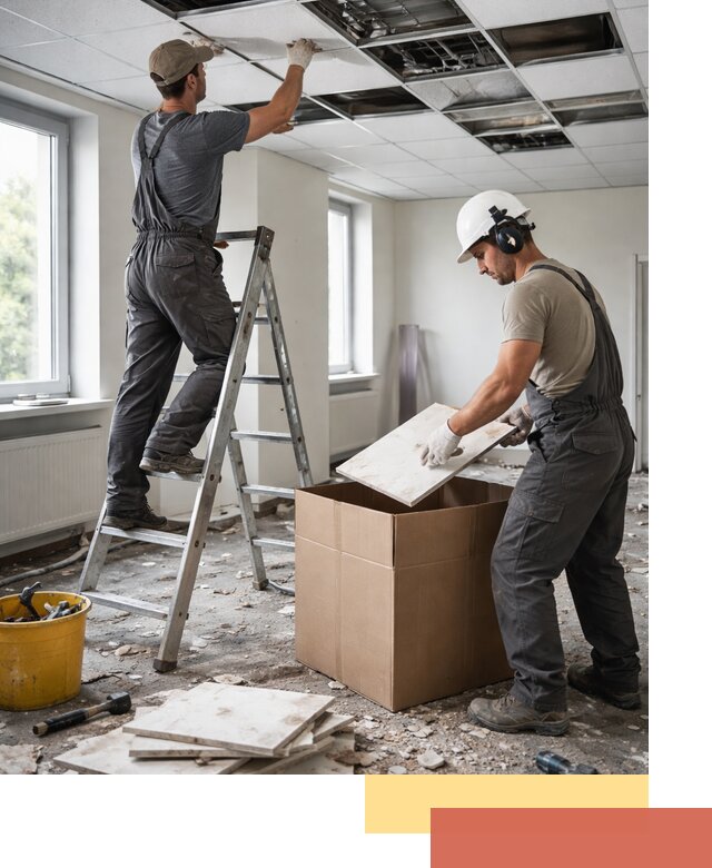 Демонтаж потолочной плитки в Черняховске быстро и аккуратно