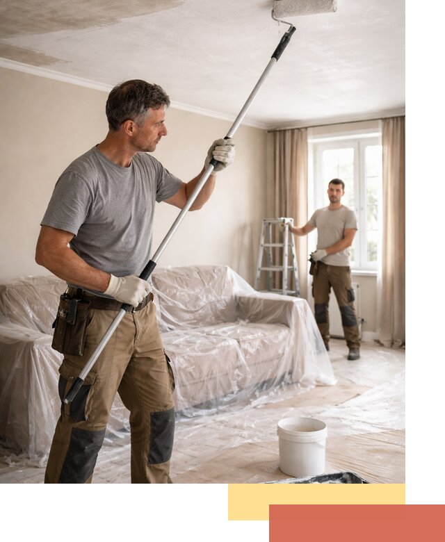 Грунтовка потолка в Черняховске — подготовка под покраску и отделку