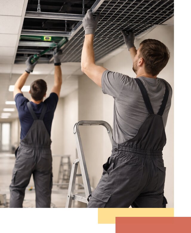 Монтаж потолка Грильято в Черняховске: установка под ключ качественно