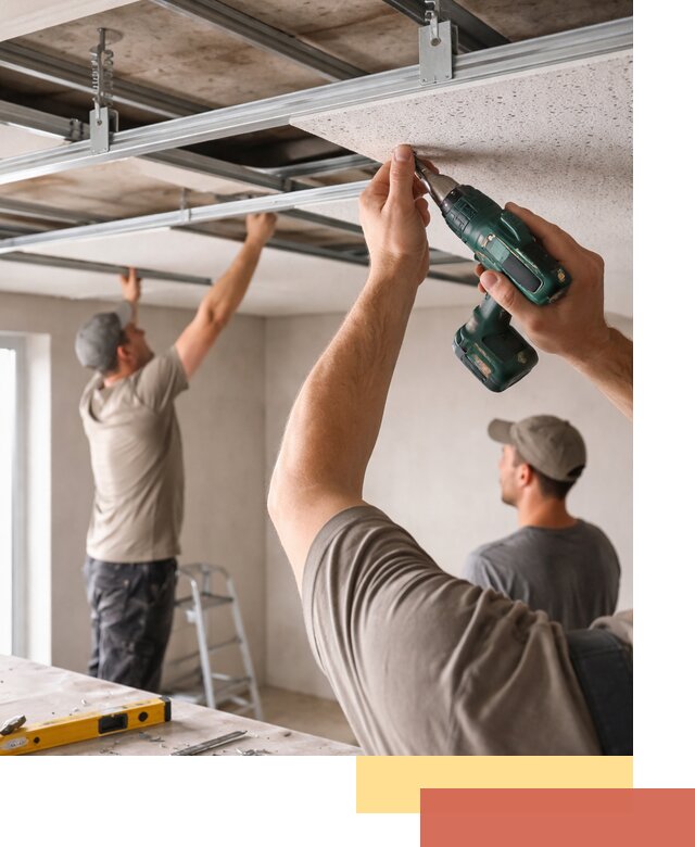 Монтаж акустического потолка в Черняховске под ключ