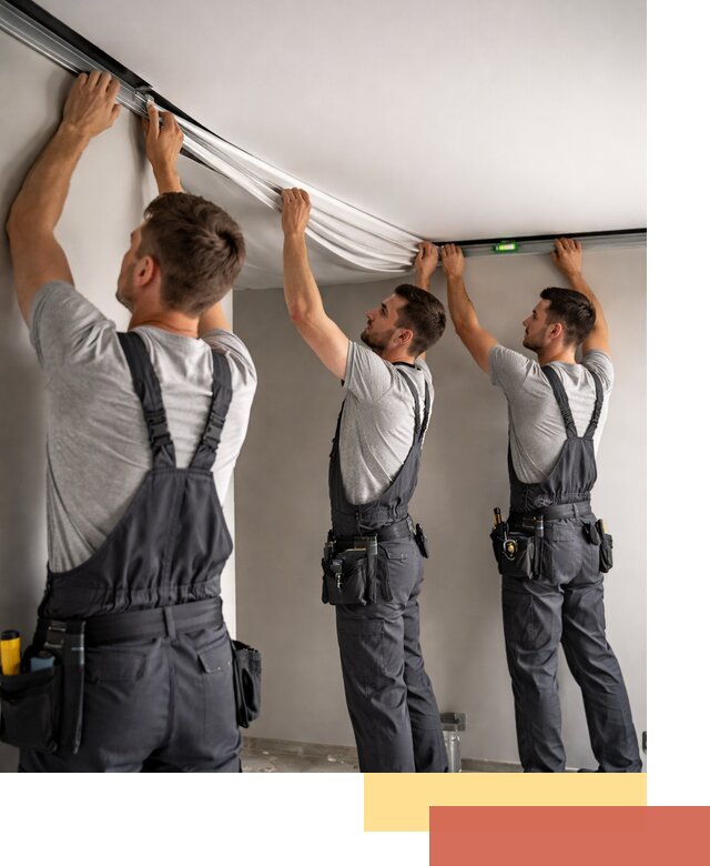 Теневые натяжные потолки в Черняховске: монтаж и отделка быстро и качественно