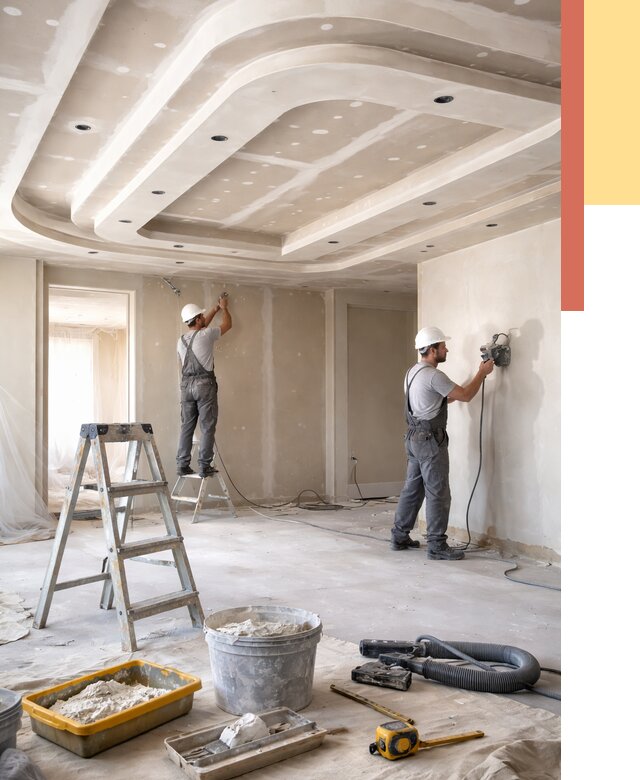 Многоуровневый потолок из гипсокартона в Черняховске от 786 руб. под ключ | ОТДЕЛОЧНИК-Чрх