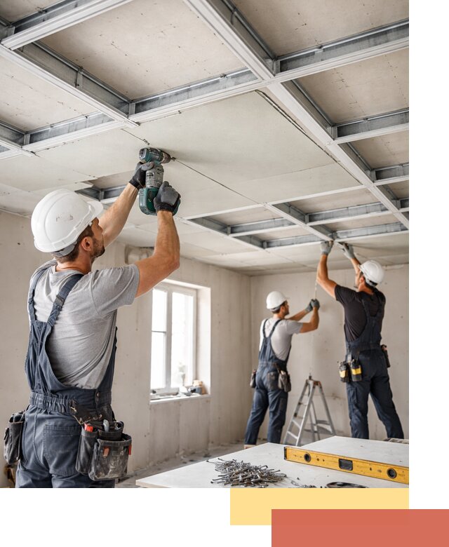 Кессонный потолок из гипсокартона под ключ в Черняховске