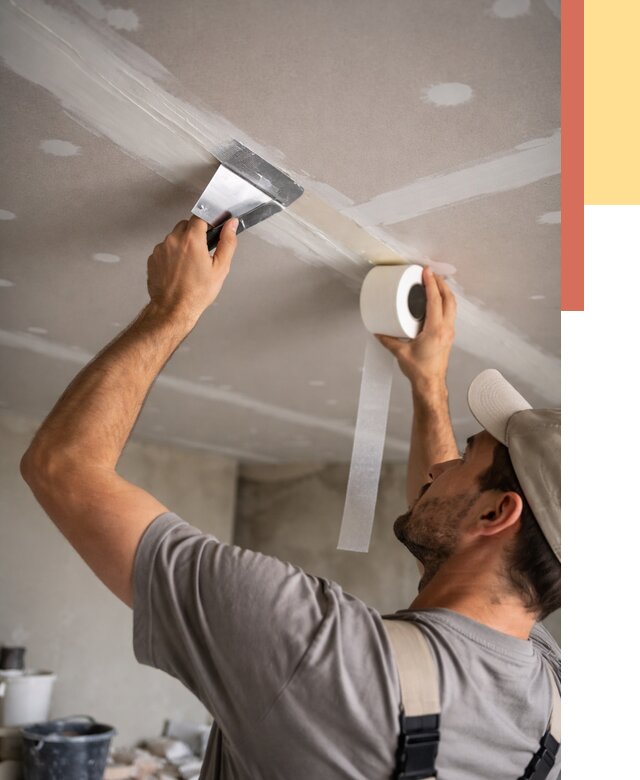 Обработка швов потолка ГКЛ в Черняховске от 7860 руб. под ключ | ОТДЕЛОЧНИК-Чрх