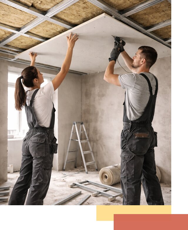 Звукоизоляция потолка из ГКЛ в Черняховске профессионально и надежно