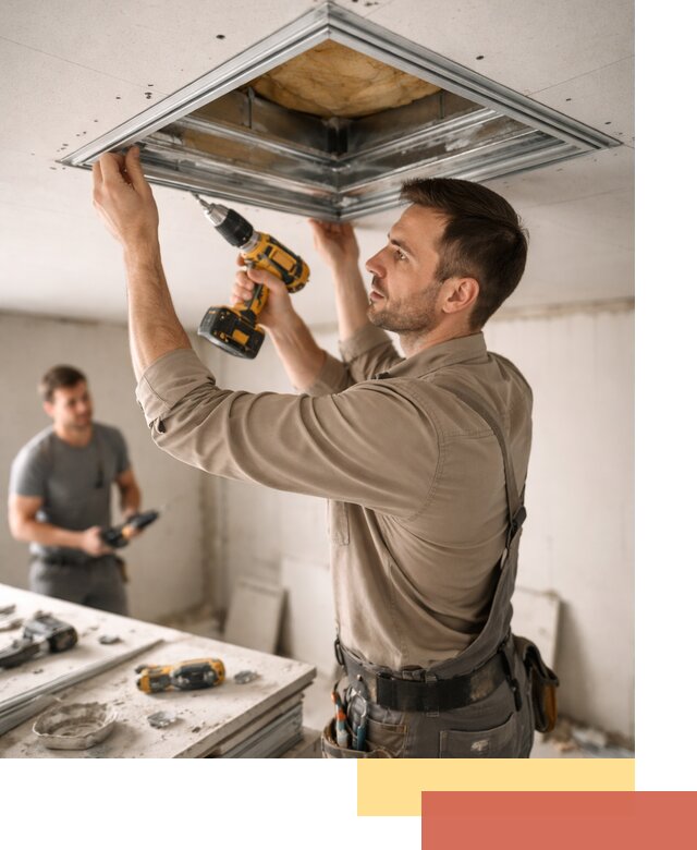 Монтаж люка в потолок из ГКЛ в Черняховске