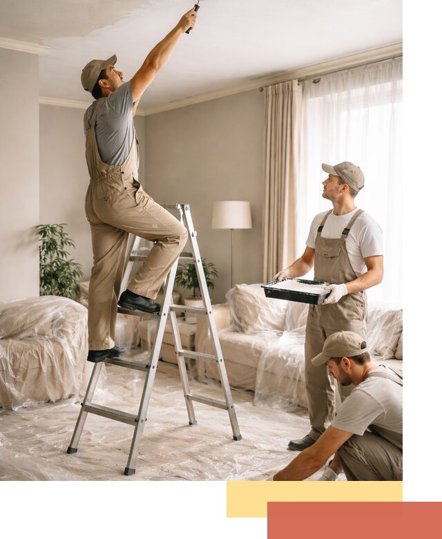 Покраска потолков акриловой краской в Черняховске качественно и быстро