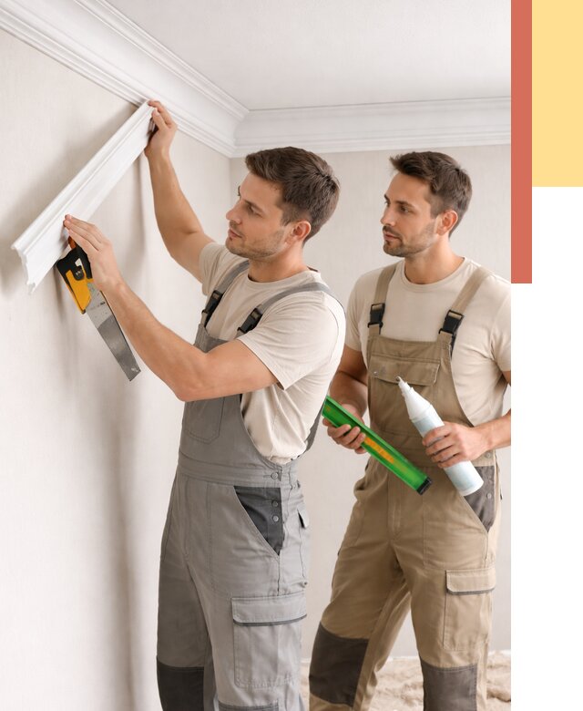 Монтаж потолочного плинтуса в Черняховске от 2410 руб. — быстро и недорого | ОТДЕЛОЧНИК-Чрх