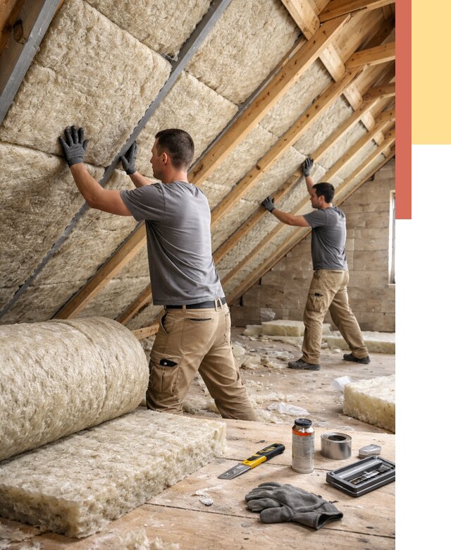 Утепление потолка минватой в Черняховске от 1520 руб. — быстро и недорого | ОТДЕЛОЧНИК-Чрх